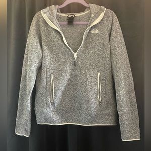 Grey north face fleece jacket